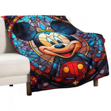 Mickey Blanket Ultra-Soft Flannel Plush 50" x 70"