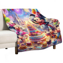 Mickey blanket ultra-soft flannel throw 40" x 50"