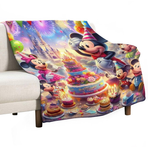 Mickey blanket ultra-soft flannel throw 40" x 50"