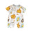 AVTOIFY baby short sleeve bodysuit white 0M 1