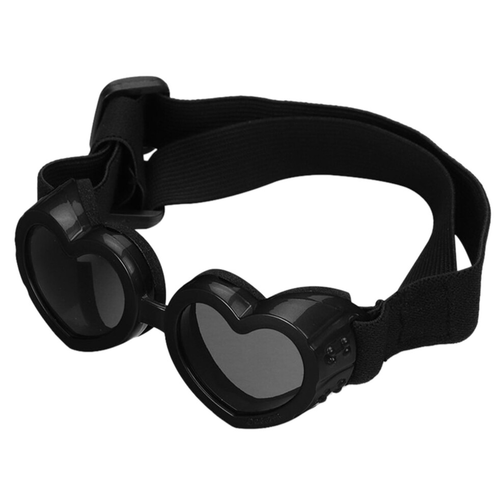 Dog Sunglasses with Adjustable Strap Heart Shape