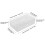 Plastic pencil case with snap-tight lid white 3