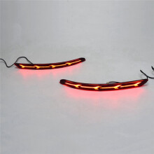 Rear Bumper Reflector Light for 2016-2018 Tail Light Brake Light Turn Signal Light, 3 Functions