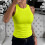 Women's Tank Top Light Yellow L 2