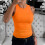 Women's tank top orange L 2
