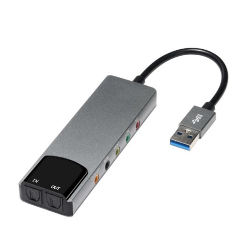USB External Sound Card with SPDIF In/Out 1pc