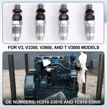 4Pcs Fuel Injector 1C010-53010 1C010-53900 for V3 V3300 V3600 T V3800 Automotive Parts