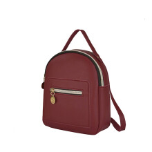 Petit sac à dos en cuir imperméable pour femme, 1 pièce