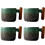 Ensemble de 4 tasses à expresso ACDANC, dégradé vert. 1