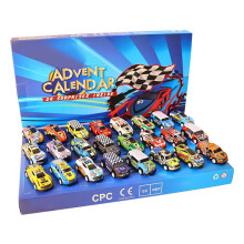 Calendrier de l'Avent de Noël Mini Racers avec voitures à rétrofriction