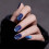 Faux ongles courts en amande bleus (24 pièces) 1