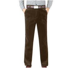 Pantalon droit en velours côtelé de coton pour homme