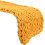 Couverture lestée en tricot jaune 80 x 80 cm 1