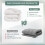 Home Quilt Queen White Lightweight Cotton Comforter 8