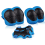 Set di 6 ginocchiere e gomitiere per bambini, colore nero e blu 1