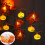 Maple Leaf Pumpkin String Lights Indoor Outdoor 36 ft 5