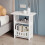 Narrow 3-Tier Side Table with Display Shelf 1