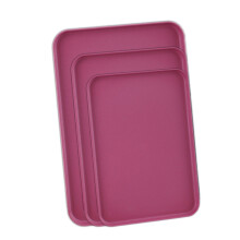Plaques de cuisson antiadhésives ACDANC, lot de 3, violettes