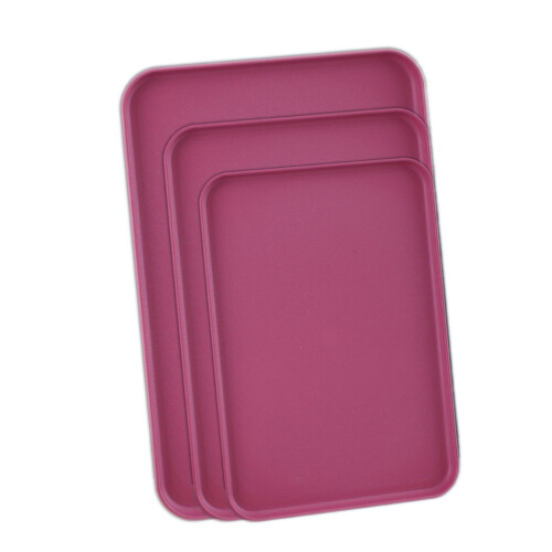 Plaques de cuisson antiadhésives ACDANC, lot de 3, violettes