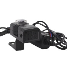Motorfiets GPS MP4 Dubbele USB-Poort 12V Waterdichte Stuurlader Motorfiets Oplader Adapter Voeding Stopcontact voor Telefoon