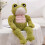 Peluche Grenouille Muscle Verte 30 cm 1