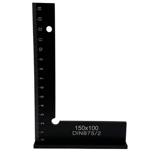 Woodworking 90 Degree Right Angle Square Ruler with Stand - Measuring Tool 150x100