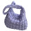 Borsa tote imbottita viola, morbida e resistente, 1 pezzo 1