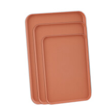 Plaques de cuisson antiadhésives ACDANC, lot de 3, jaunes