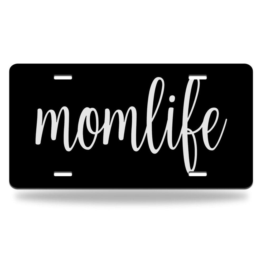 Mom Life Aluminum Car License Plate 9023022953049