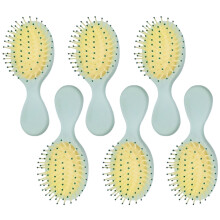 Spazzola per capelli asciutta/bagnata, ventilata, a denti larghi, rotonda, 6 pezzi