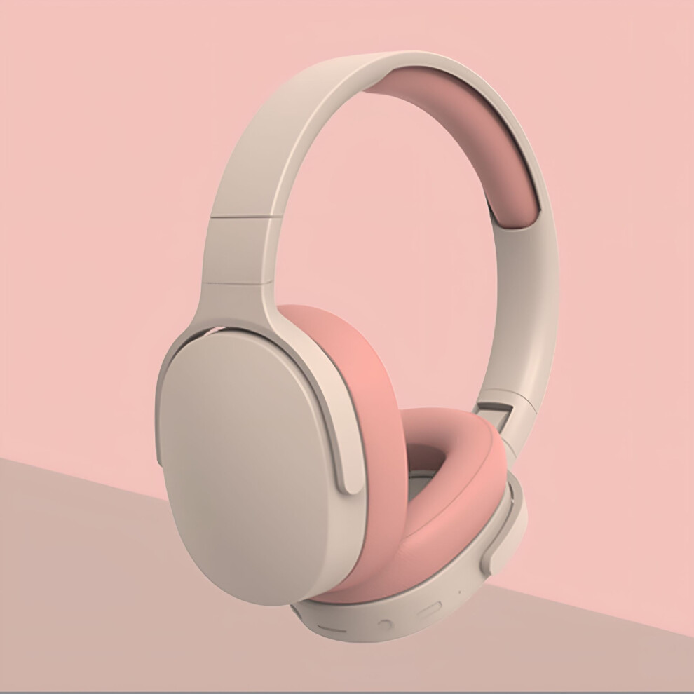 Wireless Over-Ear Headphones With Mic, 60H Playtime, Pink 9023022975218