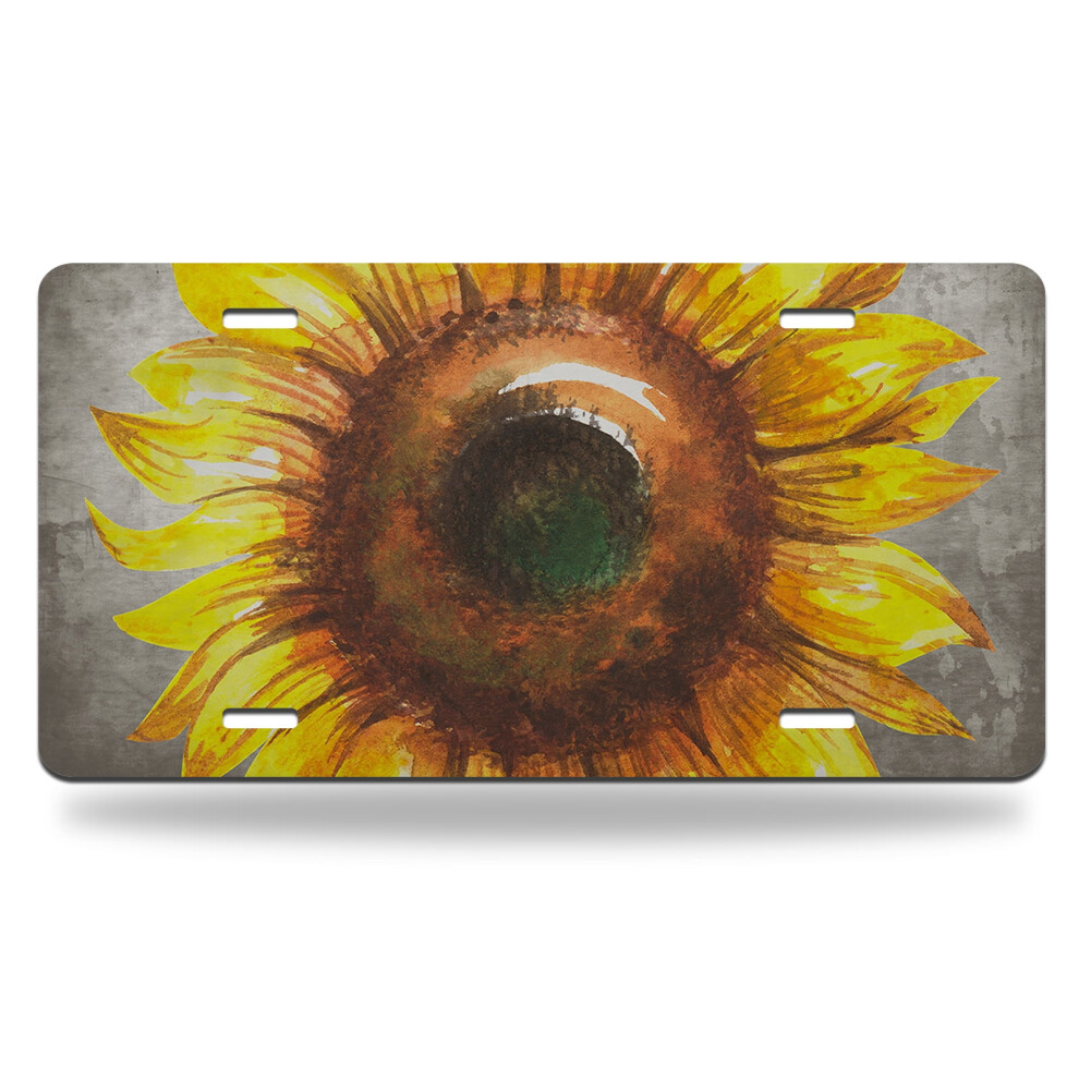 Spiritual Rose Sunflower Aluminum License Plate 9023022953070