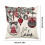 Capas de Almofada de Natal de 45 cm (17,72 polegadas) - Capas de Almofada Decorativas de Linho Estilo Fazenda para Sofá - Feliz Natal 3