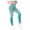 Damen-Leggings mit hohem Bund, einfarbig, knöchellang 1