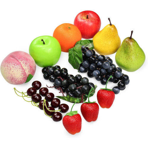 Realistisches Deko-Obst-Set – 16-teilig 1