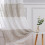 Gray semi-sheer curtains with silver tree branch design, 52 2