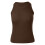 Women's tank top backless vest coffee XL 4