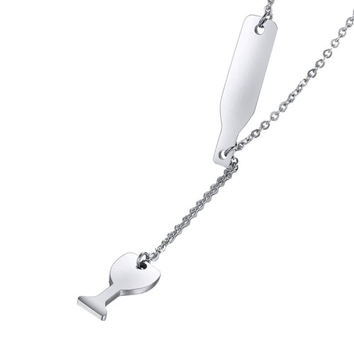 Lange Choker-Halskette für Pullover