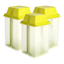 Contenants pour cornichons Jalapeno avec passoire, paquet de 3, vert