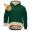 Herren-Kapuzenpullover Henley aus Woll-Samt, 1-teilig 1