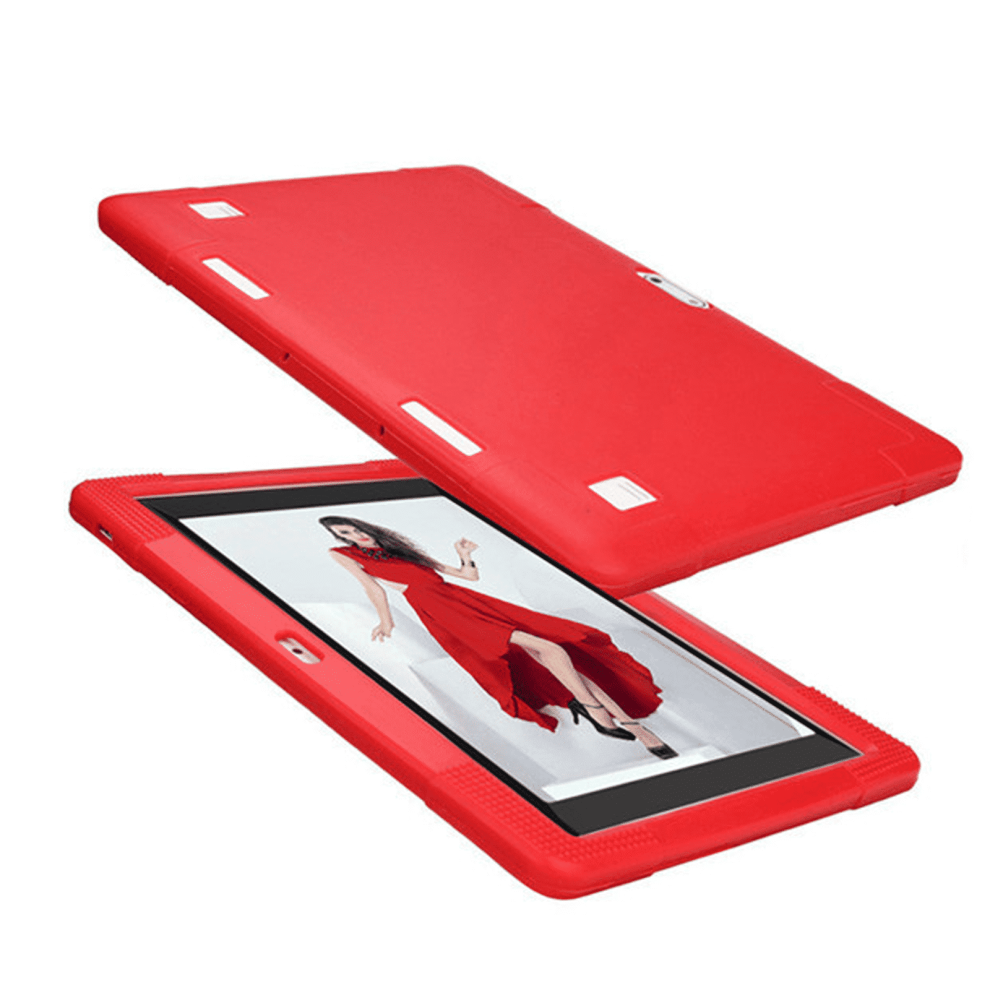 Tablet Case For 10.1 Inch Android Tablets Silicone Red 9023022973948