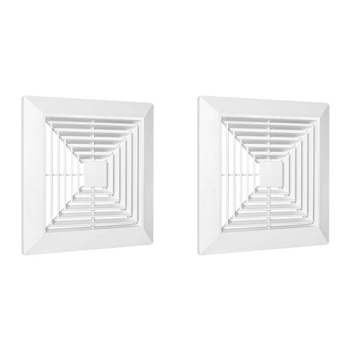 Bathroom Exhaust Fan Cover with Springs 2 Pack
