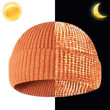 Bonnet réfléchissant tricoté unisexe pour l'hiver (1 pièce)