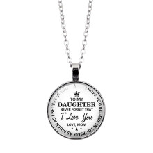 Damen-Halskette mit Anhänger und Liebes-Charm, 1 Stück