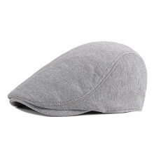 Unisex baret, vintage pet (newsboy-stijl), effen kleur.