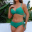 Ensemble bikini deux pièces dos nu uni pour femme 1