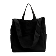 Dames canvas shopper/crossbody schoudertas