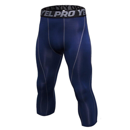 Compressie capri legging voor heren, sneldrogend