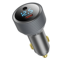 3 em 1 para Adaptador de Energia de Carro para Starlink com Display de Tensão 12V-24V Conversor Step para Carro Adaptador de Isqueiro B