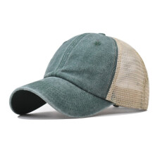 Casquette trucker en coton pour homme avec dos en maille ajustable
